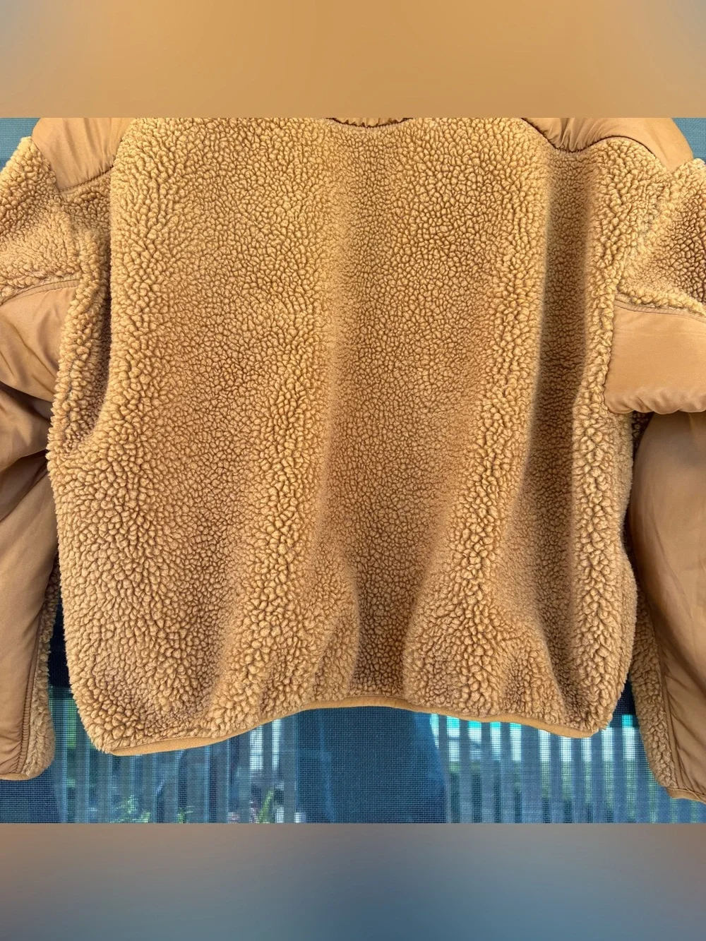 Madewell Faux Shearling Half-Zip Pullover In A Dried Cedar Brown Women’s Size XL